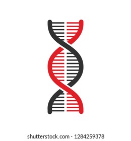 DNA icon vector. Modern simple flat dna sign isolated. Business, internet concept. Trendy vector biology gene symbol for website design, web. Logo chromosome illustration.