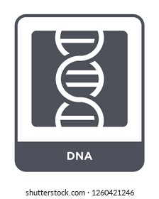dna icon vector on white background., dna simple element illustration