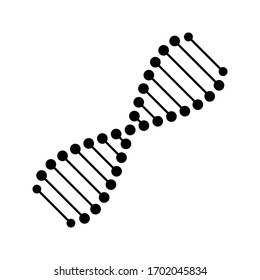 DNA icon vector on white background