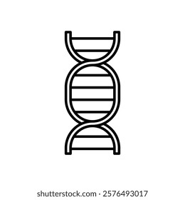 DNA icon vector outline logo sign