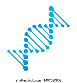 DNA icon Vector RNA gene fun funny chromosome line icon Structure molecule communication elements atom neurons. Genetics Vector Design. Biological Illustration