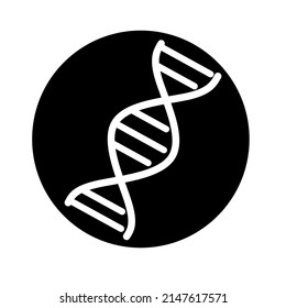 DNA icon vector with simple design
