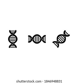 Ilustración de símbolo vector de icono de ADN