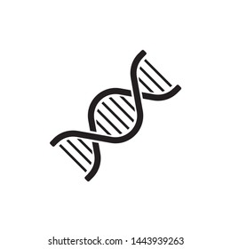 DNA icon vector symbol. on white background. eps10