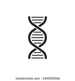 DNA icon vector symbol. on white background. eps10