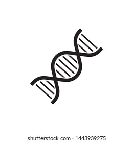 DNA icon vector symbol. on white background. eps10