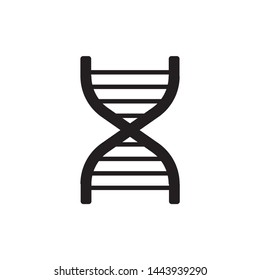 DNA icon vector symbol. on white background. eps10