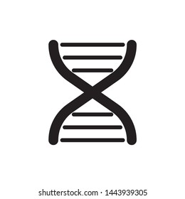 DNA icon vector symbol. on white background. eps10