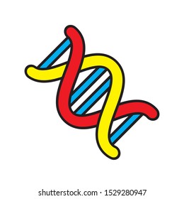 dna icon vector symbol template