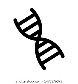 DNA icon, DNA icon vector, in trendy flat style isolated on white background. DNA icon image, DNA icon illustration - Vector