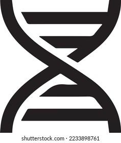 DNA icon, DNA icon vector, in trendy flat style isolated on white background. DNA icon image, DNA icon illustration