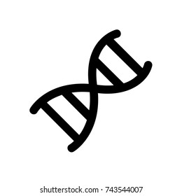 DNA icon, DNA icon vector, in trendy flat style isolated on white background. DNA icon image, DNA icon illustration