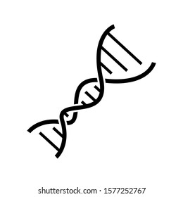 DNA icon vector in trendy style design