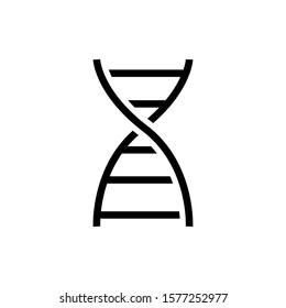 DNA icon vector in trendy style design
