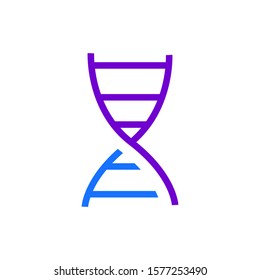 DNA icon vector in trendy style design