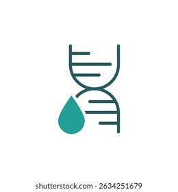ícone do dna. vetor.Sinal editável de estilo traço.linear para usar design da web,ilustração logo.Symbol.