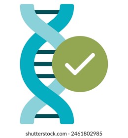 DNA-Ikone für Web, App, Infografik usw