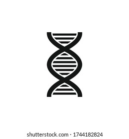 Dna icon,chromosome symbol,genetic sign.DNA vector illustration