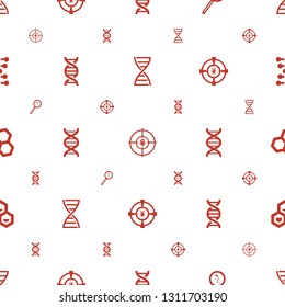 dna icons pattern seamless white background. Included editable filled search sperm, chemical structure icons. dna icons for web and mobile.
