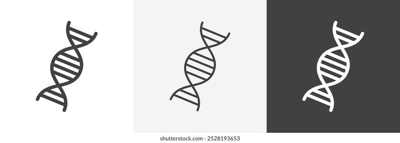 DNA icon.Trendy modern flat linear vector illustration on white background.