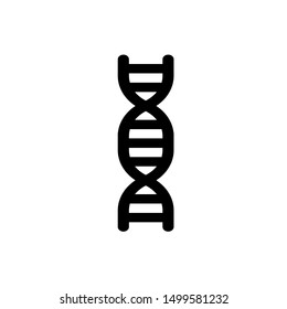 DNA icon,vector illustration. Flat design style. vector DNA icon illustration isolated on White background, DNA icon Eps10. DNA icons graphic design vector symbols.