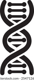 DNA-Illustration auf Schwarz, DNA-Illustration