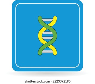 DNA illustration, can be used for icons