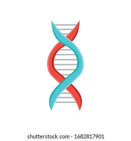 DNA illustration design element. flat icon.