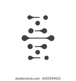 DNA illustration logo icon vector design