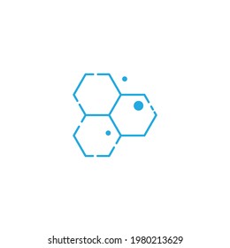 DNA illustration logo vector design
