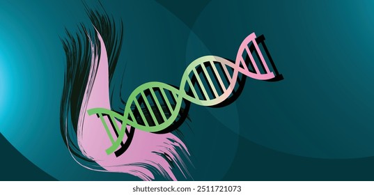 DNA, illustration, vector DNA shapes illustration	