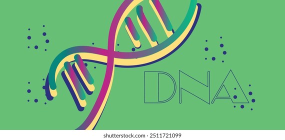 DNA, illustration, vector DNA shapes illustration	