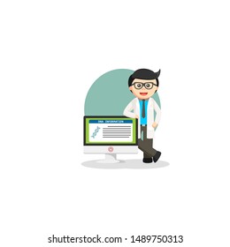 DNA Information job info vector illustration