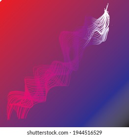DNA  isolate on background with illustration.