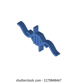Dna isometric left top view 3D icon