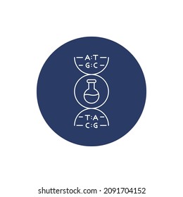 dna lab test medical icon vector
