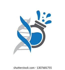 DNA laboratory.  logo icon