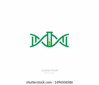 DNA labs Logo vector design template