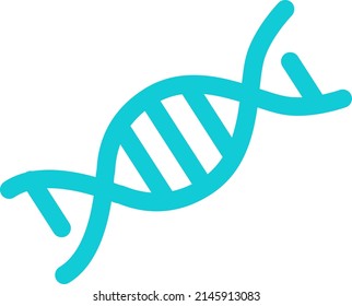 DNA ladder like structure semi flat color vector object. Full sized item on white. Information molecule. Coiled configuration. Simple cartoon style illustration for web graphic design and animation