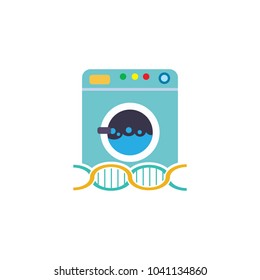 Dna Laundry Logo Icon Design