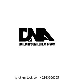 vector de diseño del logotipo de la letra ADN