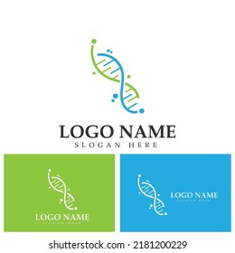 DNA Letter S Logo Design Template  Genetics Vector Design  Biological Vector Illustration