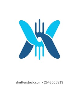 dna letters abstract logo modern style