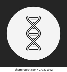 DNA line icon