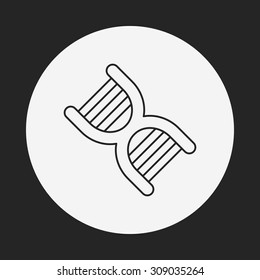 DNA line icon