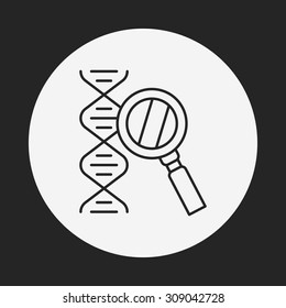 DNA line icon