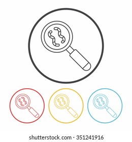 DNA line icon