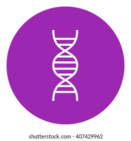 DNA line icon.