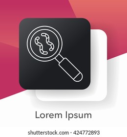 DNA line icon