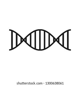 DNA line icon. Great design of the DNA structure on a white background